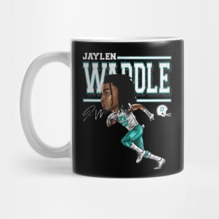 Jaylen Waddle Miami Cartoon Mug